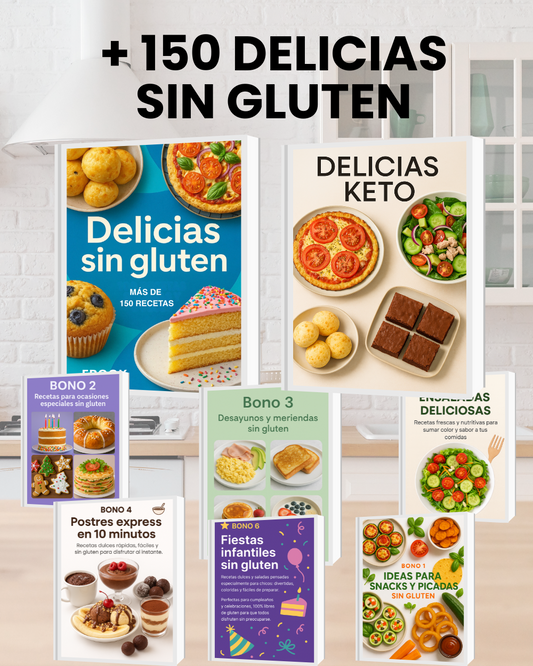 +150 recetas delicias sin gluten